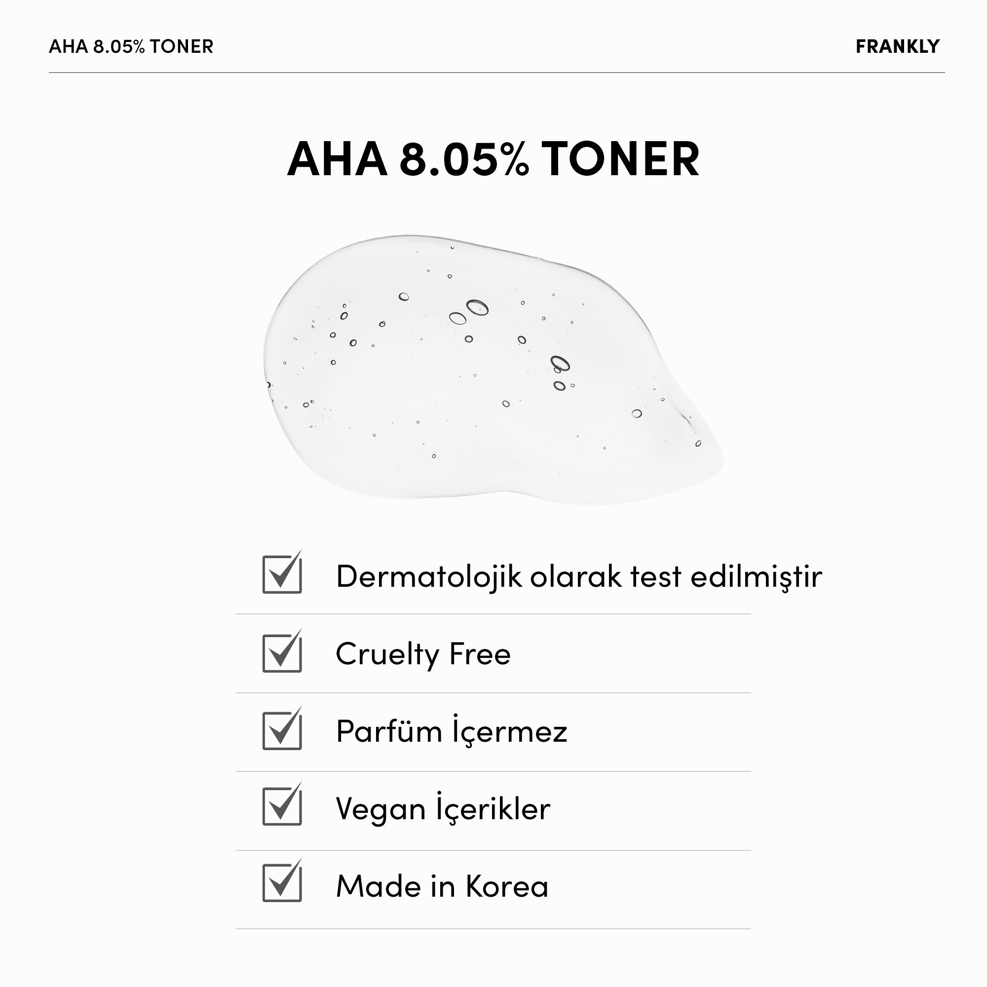 AHA %8 Tonik 100 mL