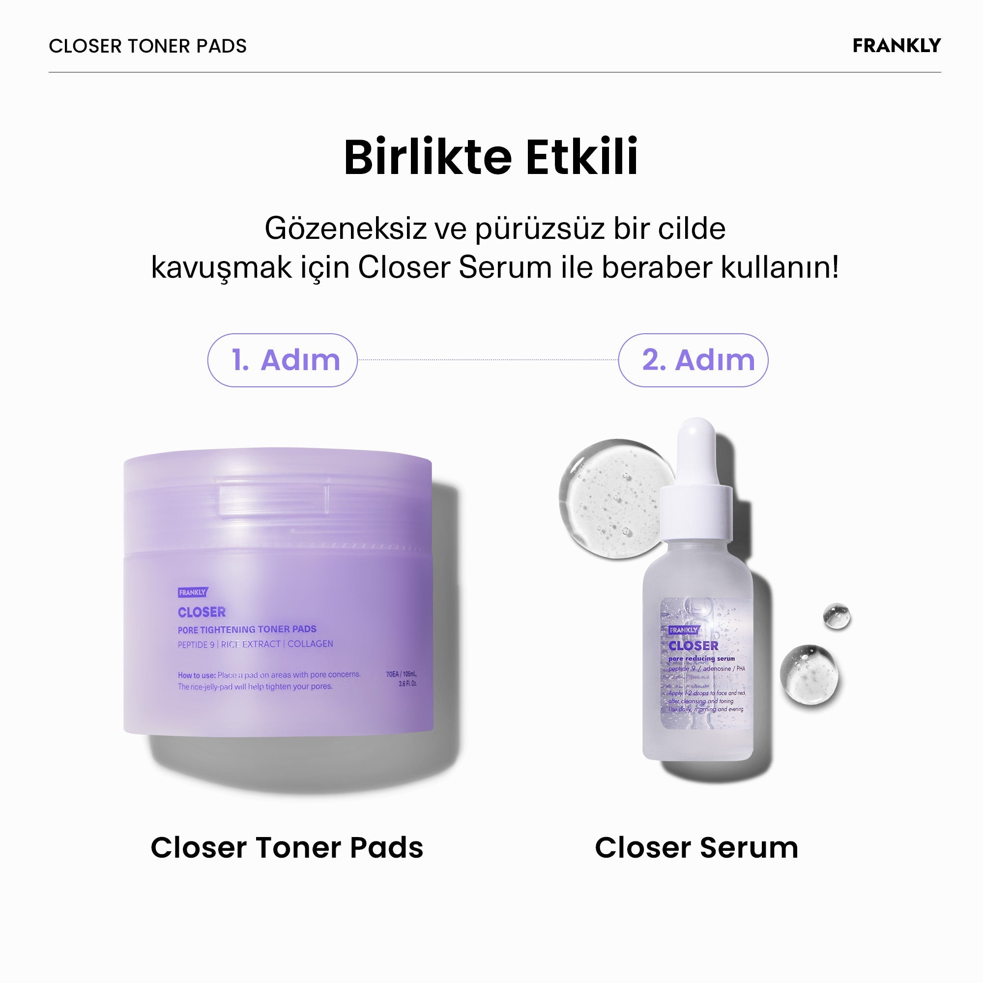 Closer Toner Pad 70 Adet 105 mL