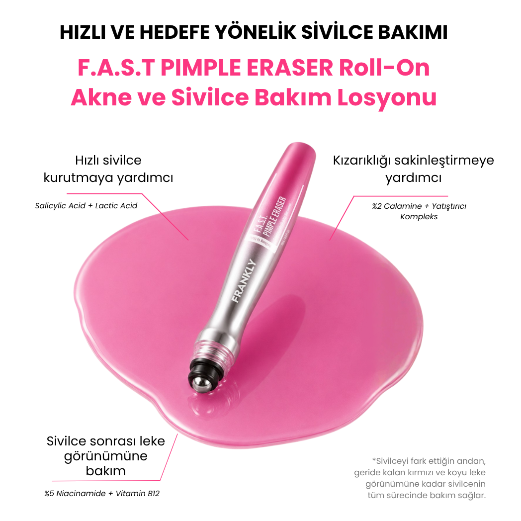 F.A.S.T. Pimple Eraser Roll-On - Kurutucu Akne ve Sivilce Bakım Losyonu 15 ml