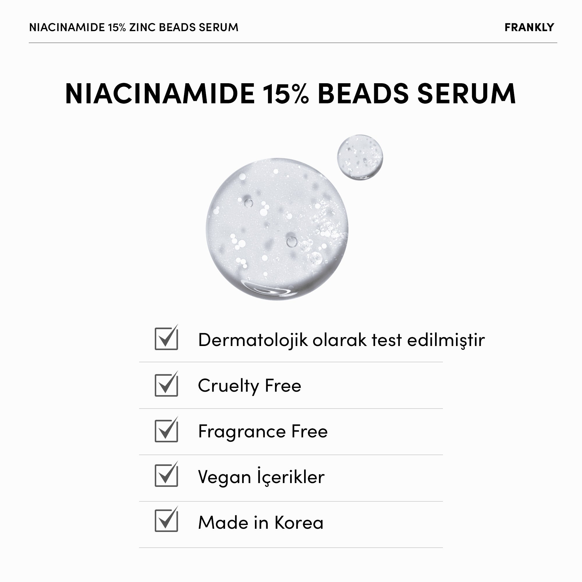 Niacinamide 15% + Zinc Beads Serum