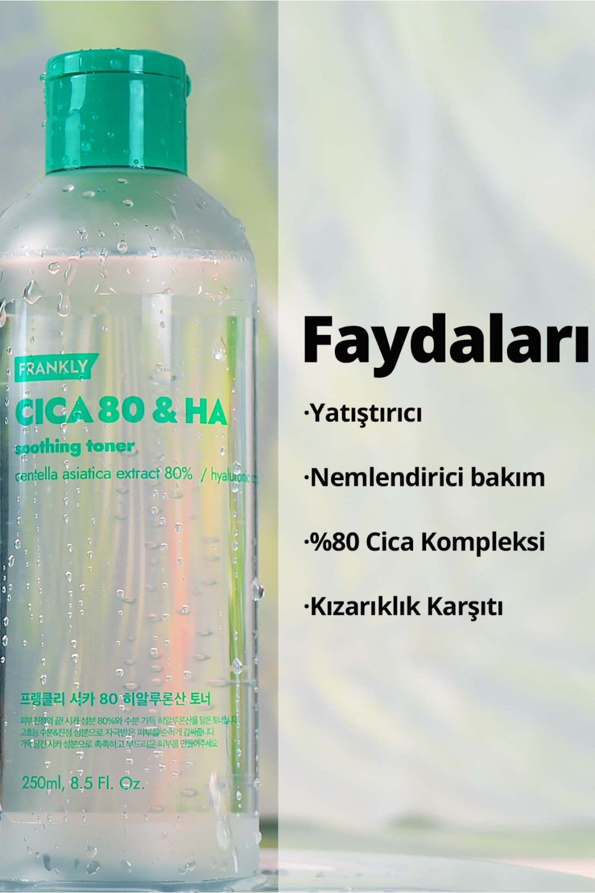 CICA 80 & Hyaluronic Acid Toner